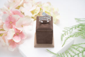 Sapphire and Marcasite Ring