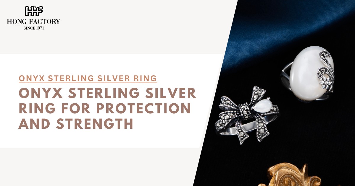 Onyx Sterling Silver Ring