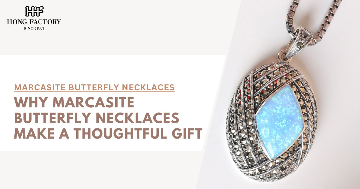 Marcasite Butterfly Necklaces