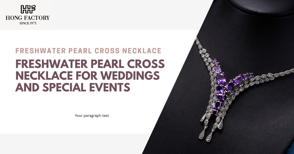 Freshwater Pearl Cross Necklace