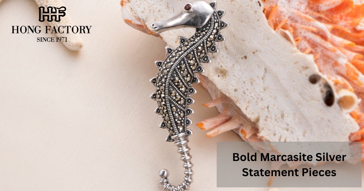 Bold Marcasite Silver Statement Pieces
