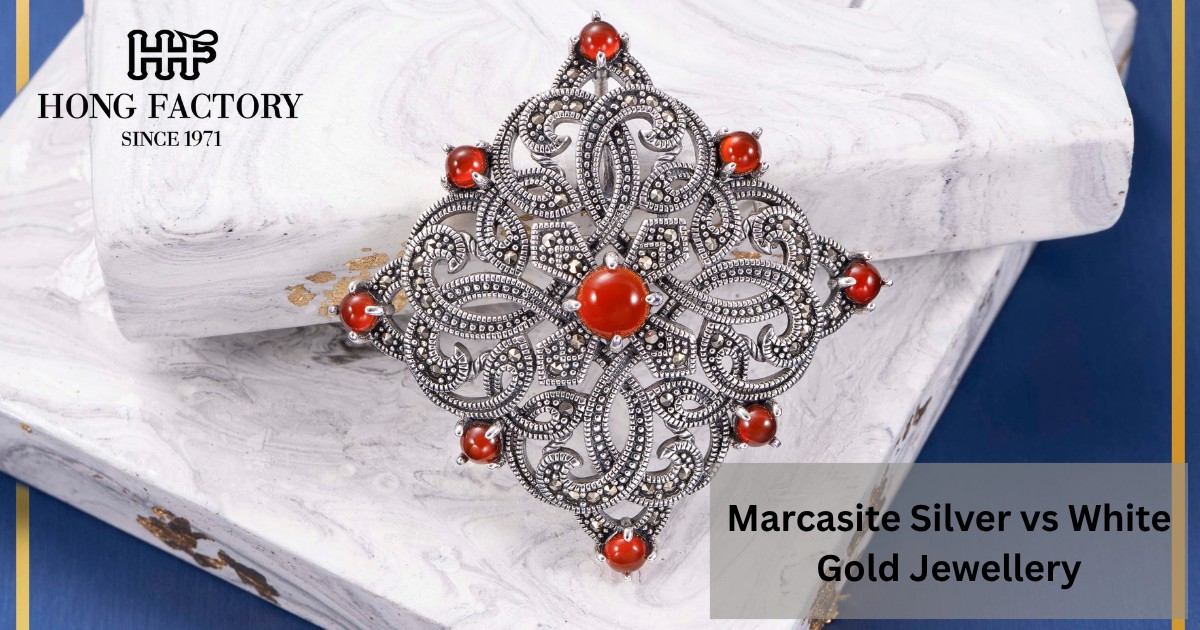 Marcasite Silver vs White Gold Jewellery