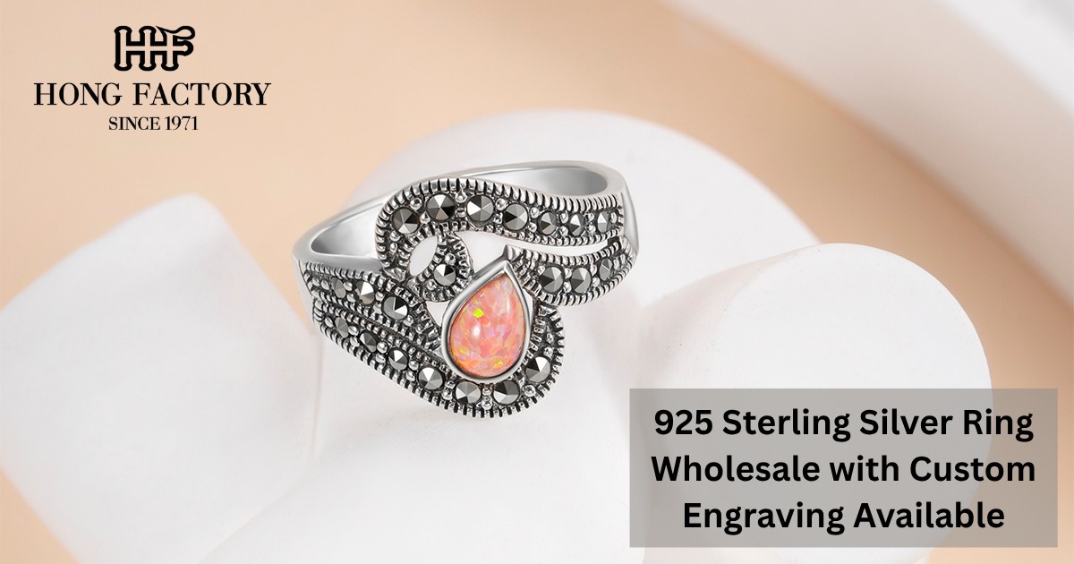 925 Sterling Silver Ring Wholesale with Custom Engraving Available